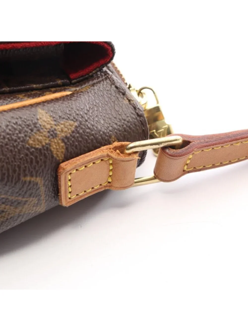 Louis Vuitton Shoulder Bag PM Canvas Leather PM